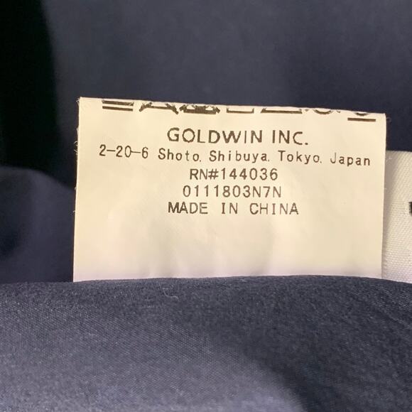 GOLDWIN Size L Navy Polyester One Pocket Snaps Short Sleeve Shirt - Picture 6 of 6